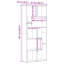 161cm H x 67cm W Geometric Bookcase-955978125