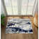 Tapis Doland bleu ivoire