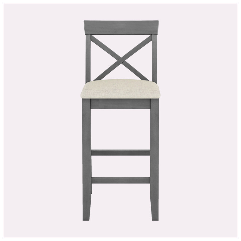 Djuna 2 - Person Four Leg Dining Set, Gray
