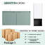 Armoire de salle de bain moderne 36 po avec lavabo en résine et compartiment latéral / blanc, fermeture en douceur, évier en contreplaqué