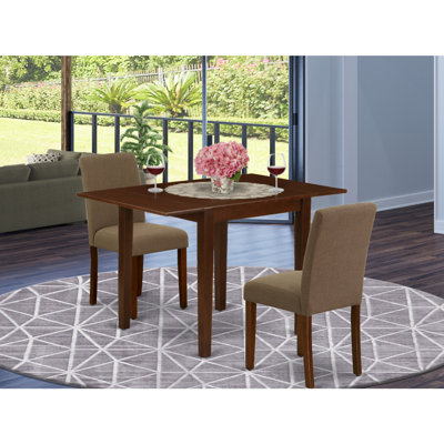 Drop Leaf Rubberwood Solid Wood Dining Set by Red Barrel Studio