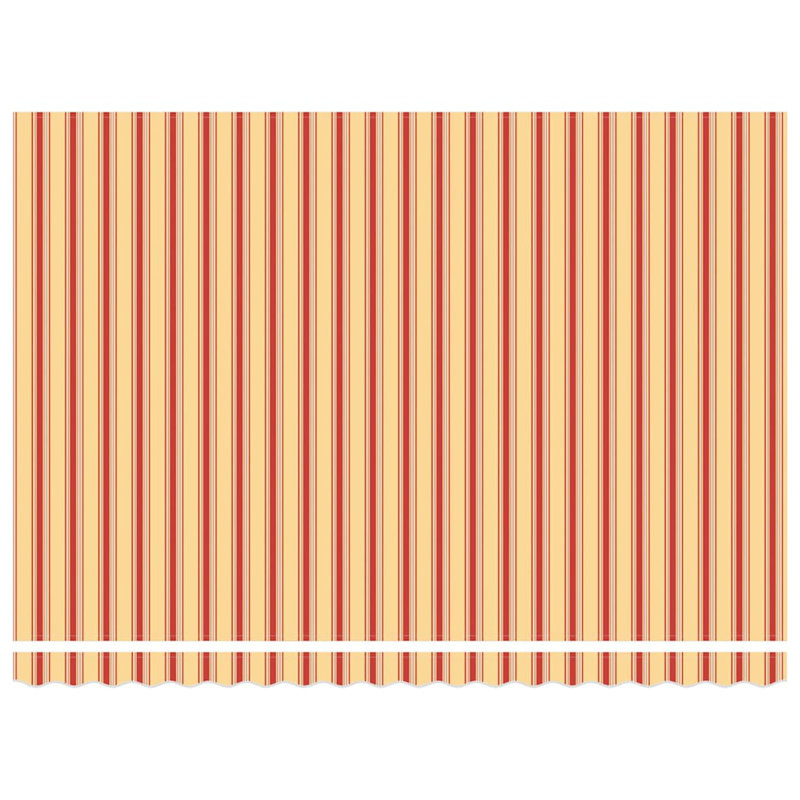Brayden Studio Retractable Door / Window Awning, 450 cm W x 300 cm D, Yellow/Orange/Anthracite