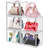 Plastic Handbag Storage Organizer For Closet, Acrylic Display Box For Handbag, Stackable Storage Boxes Bag Organizer With Magnetic Door,(Transparent/5 PCS)