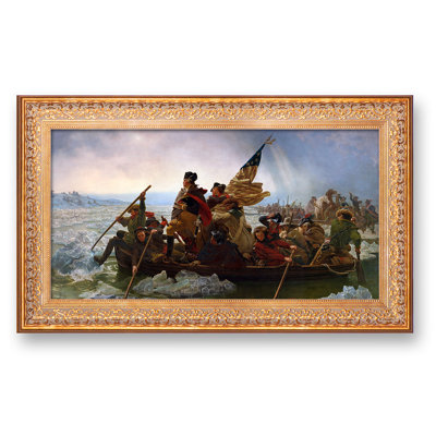 Washington Crossing The Delaware 1851 by Emanuel Leutze The World Classic Art Reproductions,Giclee Prints Framed Wall Art for Home Decor,Framed
