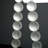 Approx. 21" Long Frosted Glass Beads