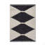 Tapis noir et ivoire moderne