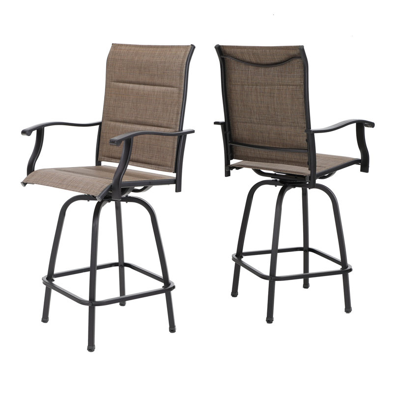 Tabouret de bar 29,9 po, Brun foncé
