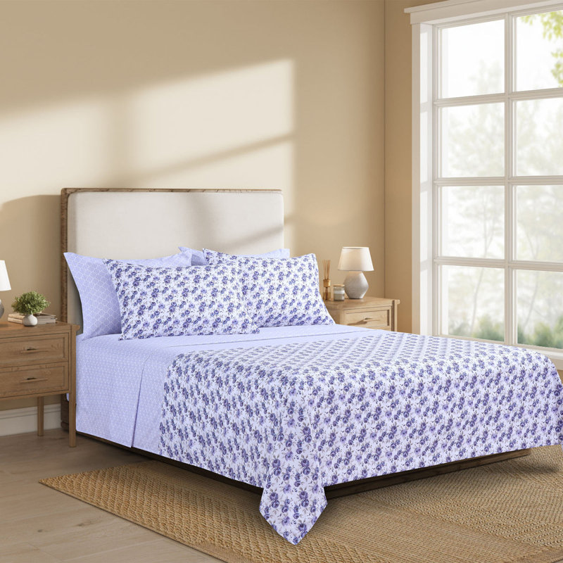Ensemble de draps réversible Anston Lavande, Double