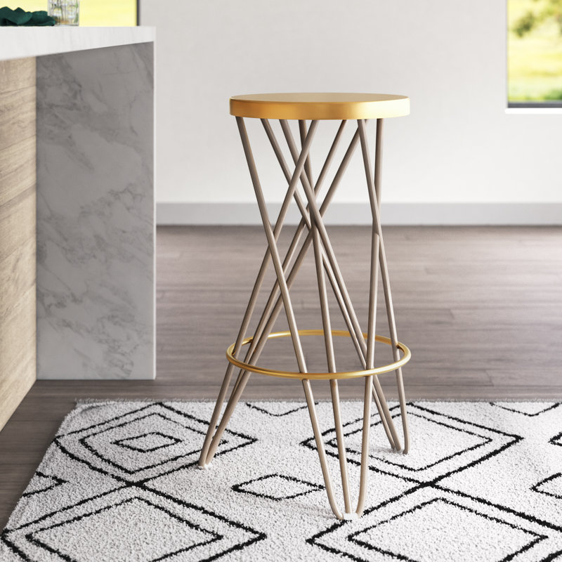 Tabouret de bar et de comptoir Lulabelle, Beige, Tabouret de bar (assise de 30 po de hauteur)