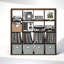 Cubicle 147.19cm H Media Shelves-121084210