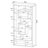 Fantastic Geometric Cubed Rectangular bookcase, White-33651348-107384064