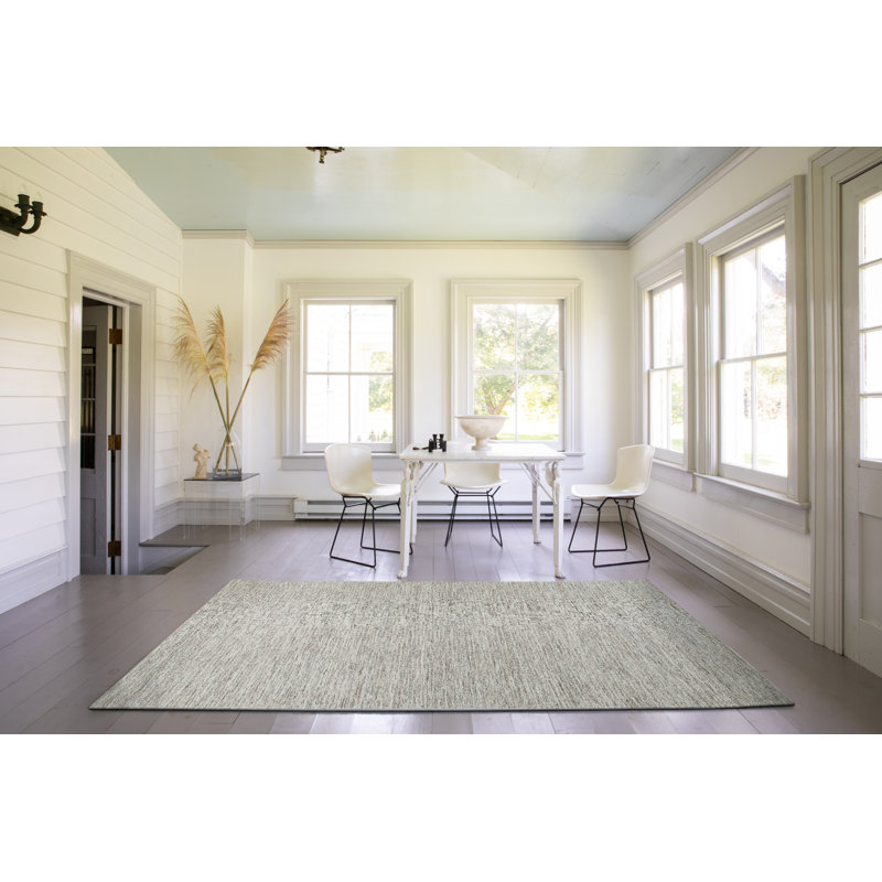 Tapis touffeté à la main couleur caramel Drift, Rectangle 7 pi 6 po x 9 pi 6 po