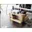 Console rectangulaire en placage de bois massif de 60 pouces avec beaucoup de rangement, pour les entrées et les salons-291526058