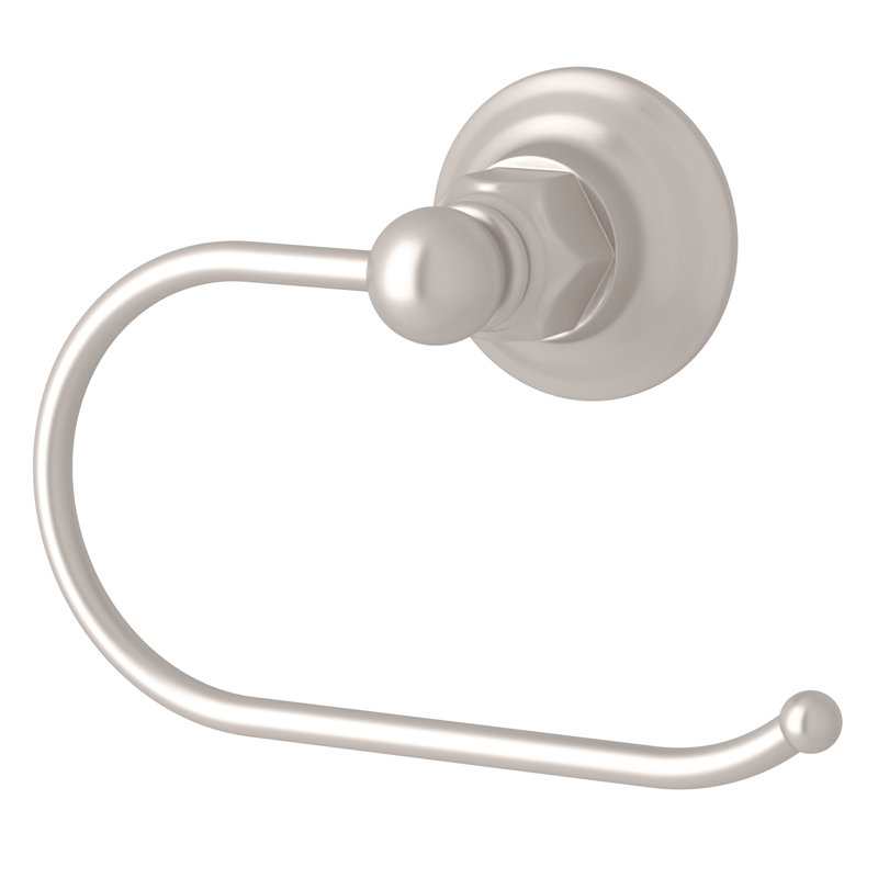 Country Bath Wall Mounted Toilet Paper Holder, Satin Nickel