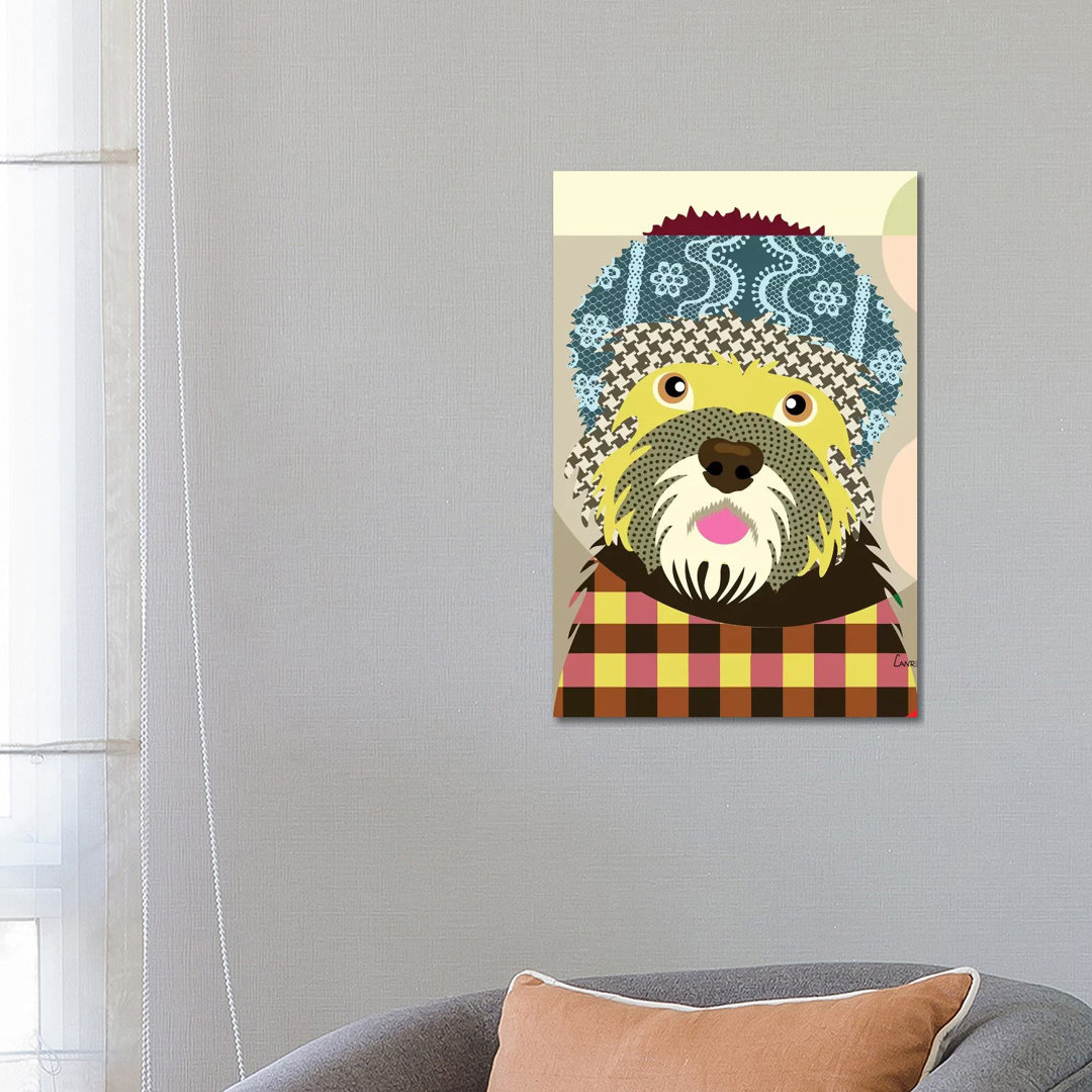 Dandie Dinmont Terrier by Lanre Studio - Wrapped Canvas Print