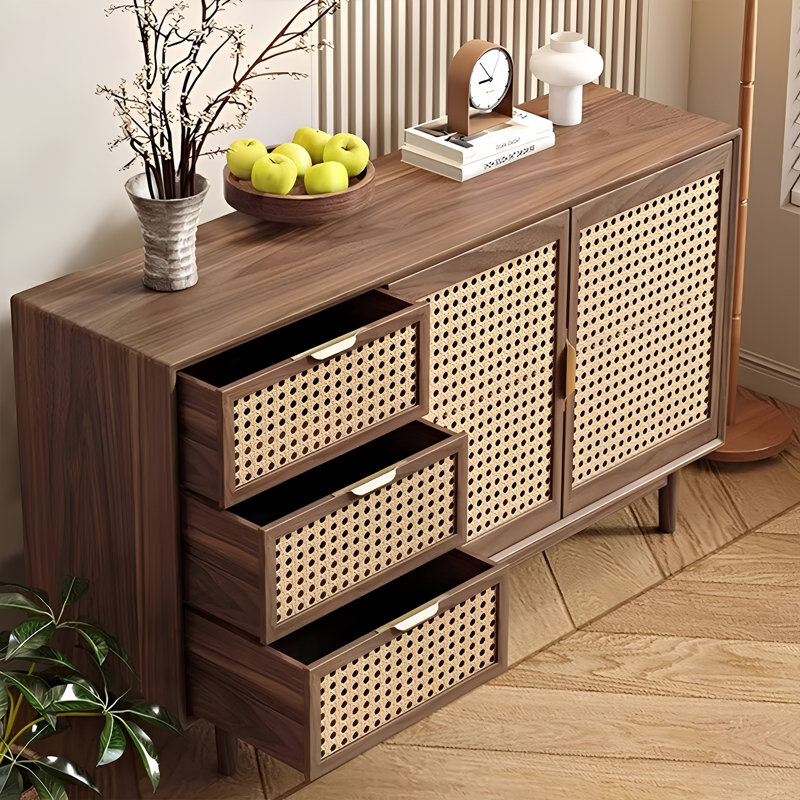 Nouveau buffet en rotin de style chinois