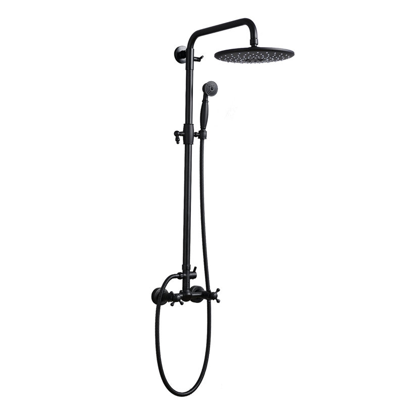 Pomme de douche à main avec système de douche à main et douche à pluie 8 po