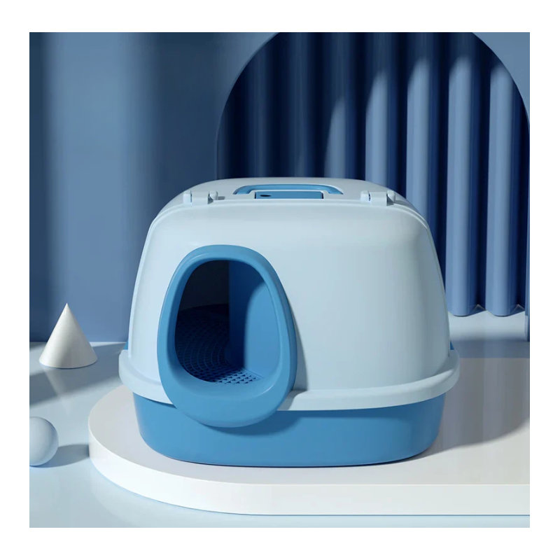 Gower Plastic Litter Box, Blue