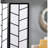 3-Panel Climbing Screen Room Divider, Black