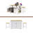 48Inch Large Kitchen Island With 2 Bar Stools, Power Outlet, Door Internal Storage Rack, Kitchen Storage Cart On 5 Wheels With Drop Leaf, 5 Open Side Racks, 2 Drawers-1549394093