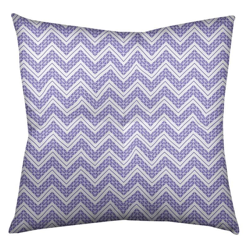 Coussin Rhonda Cheval, 30 po x 30 po, Mauve/blanc