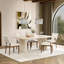 Vander 84" Wood Dining Table In Oak Cream Finish-1777548962