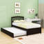 Lit plateforme simple en bois avec lit gigogne simple-181600517