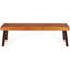 Ensemble de 2 bancs d'extérieur en bois d'acacia