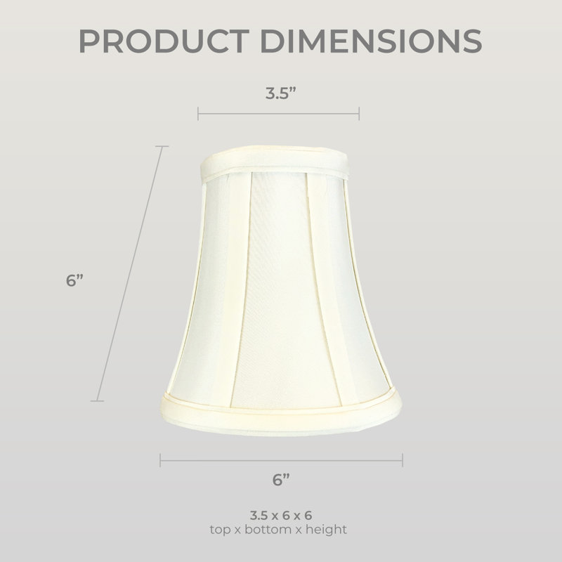 Royal Designs, Inc. BSO-704FC-6eg-2 Abat-jour de base en forme de cloche véritable avec pince à flamme, 3,5 po x 6 po x 6,25 po, coquille d'œuf, paquet de 2