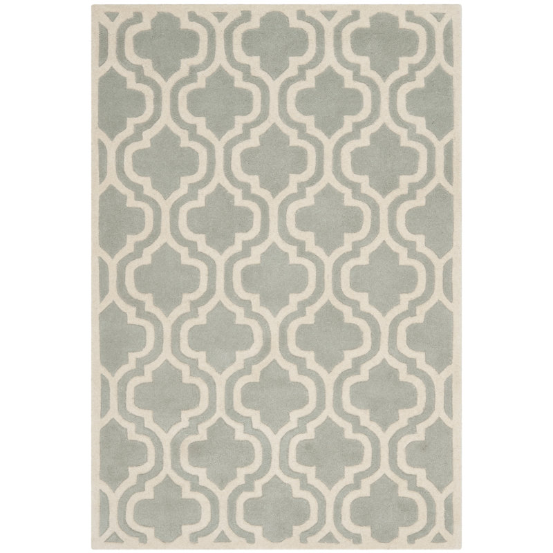 Tapis en laine touffeté à la main Carolene, Rectangle 4 pi x 6 pi