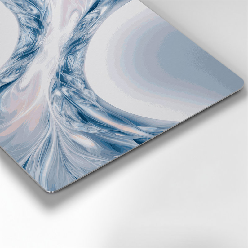 Gradient Abstract 68, art mural gris en métal, H 11 po x l 14 po