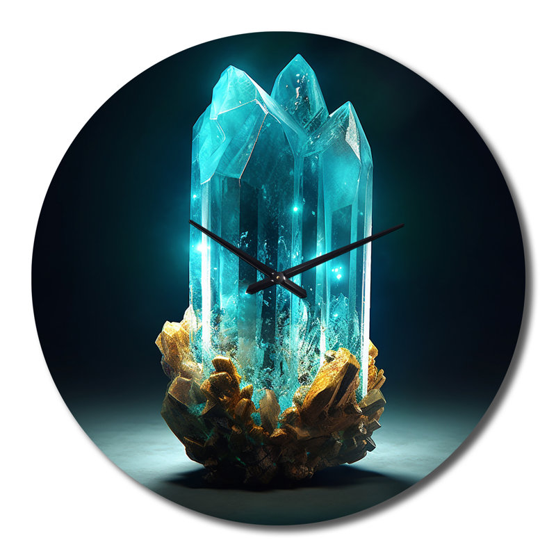Horloge murale Turquoise, Grand