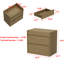 66cm W Manufactured Wood Bedside Table