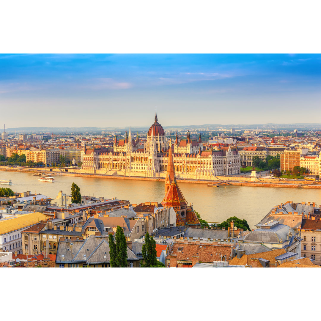 Budapest City Skyline - Leinwandbild