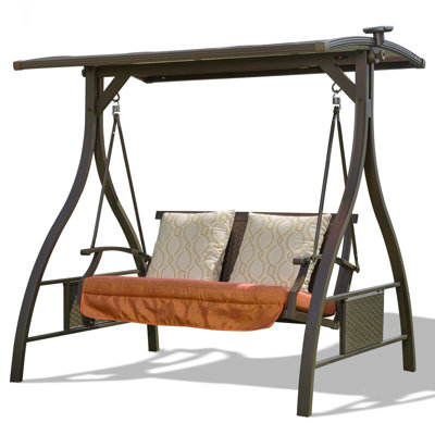 Thimo 2 Person Porch Swing with Canopy