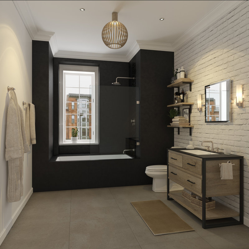 Kaldera 56 Rectangular 22" Undermount Lavatory Sink in Volcanic Limestone with Internal Overflow