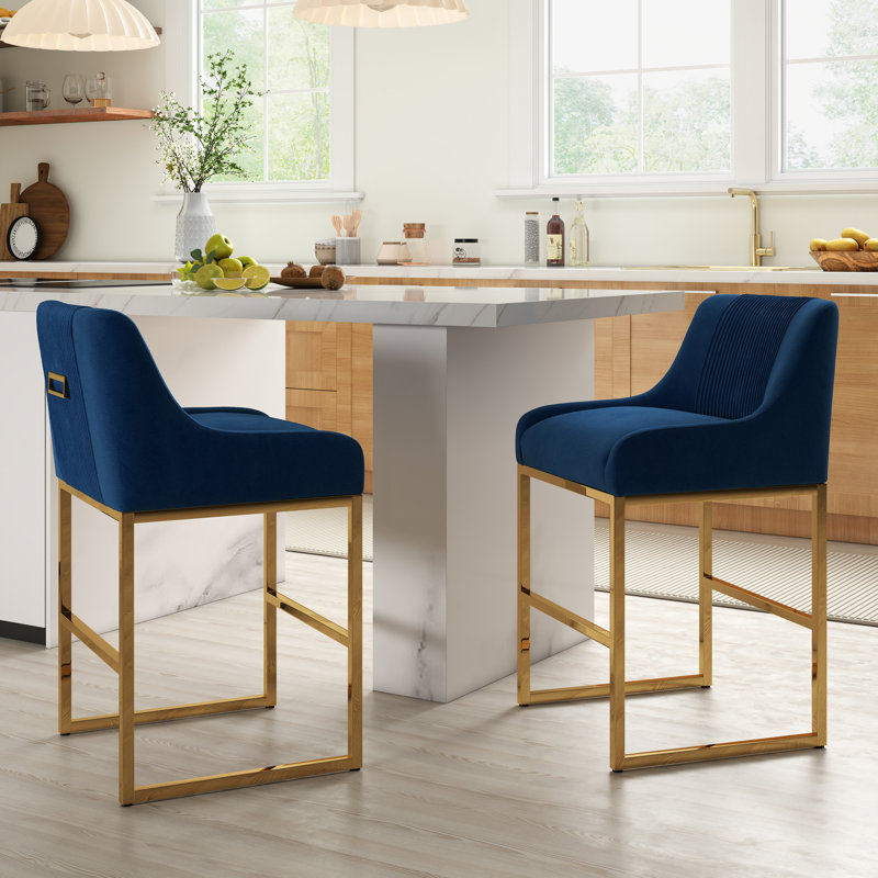Tabouret de comptoir 26 po Zanthia, Navy, 2