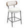 Counter Height Bar Stools, 28'' Bar Stools , Boucle Counter Stools With Back, Boucle Bar Stools For Kitchen Island, Dining Room(Set of 6)