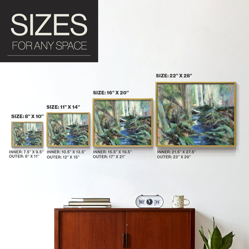 Rambling Blues -Framed Print - Restickable, 8" H x 10" W