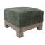 Repose-pieds Sama, 28 po, bois de pin massif compact, 28 po, polyester-102957802