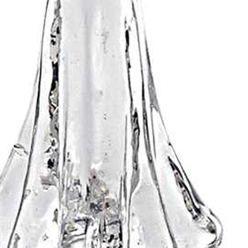 Arbre de Noël en verre soufflé bouche 12 po, H 10 po