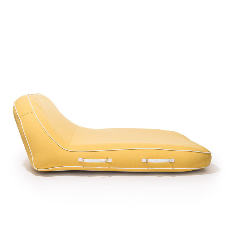 XL Pool Lounger, Yellow/White