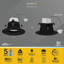 Paquet de 12 ampoules encastrées DEL MR16 12V NUWATT noir, rénovation de 4 pouces, 5CCT sélectionnable 2700K / 3000K / 3500K / 4000K / 5000K 660LM 10W à intensité variable, MR16 GU5.3 ampoule DEL à faible tension pouvant éclairer un halogène de 75