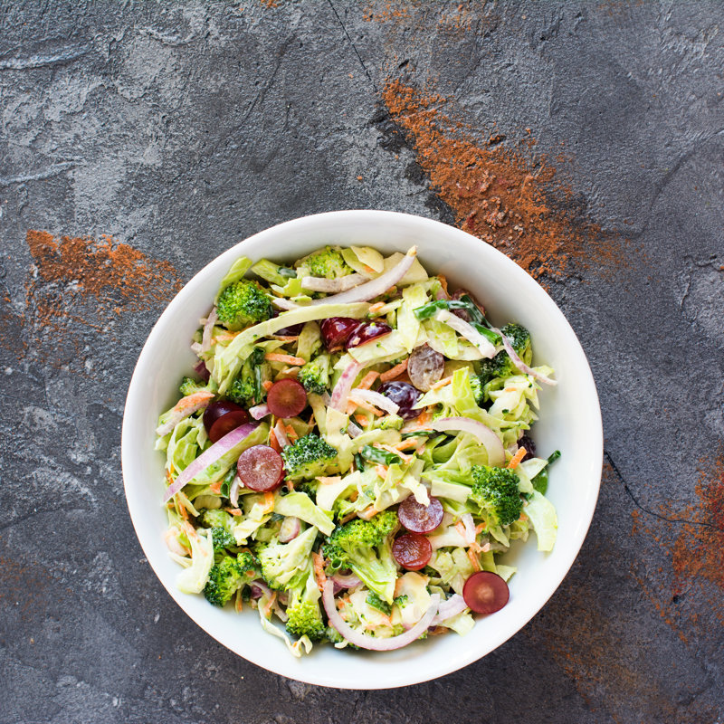 Healthy Broccoli Salad by Aiselin82 - Wrapped Canvas Print, 30cm H x 30cm W