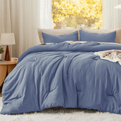 Bedsure Reversible Prewashed Comforter Set