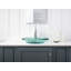 Spun Glass® ARTIST EDITIONS Oval Faceted Glass Bathroom Vessel Sink-11889129