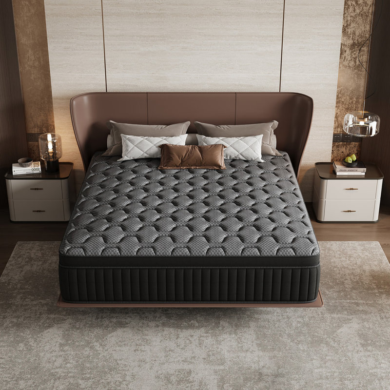 Luxury Medium Hybrid Innerspring Mattress In A Box, Individual Pocket Springs &  High-Density Foam For Motion Isolation & Deep Sleep