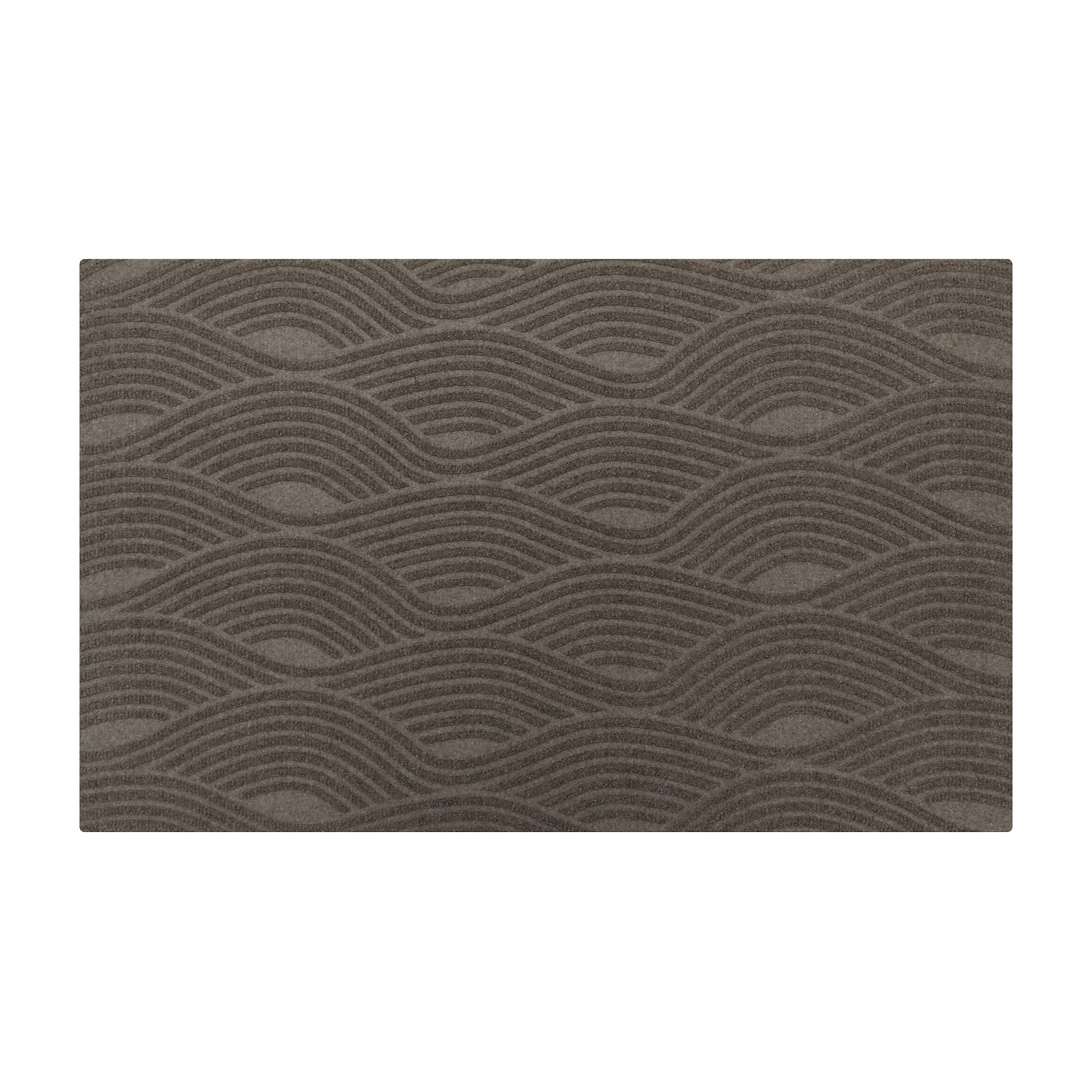 WaterHog Luxe Waves Non-Slip Doormat, Greige
