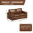 Latitude Run® Caro Leather Upholstered Loveseat-128681362