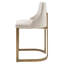 Bryce 26"H Upholstered Counter Stool with Metal Base